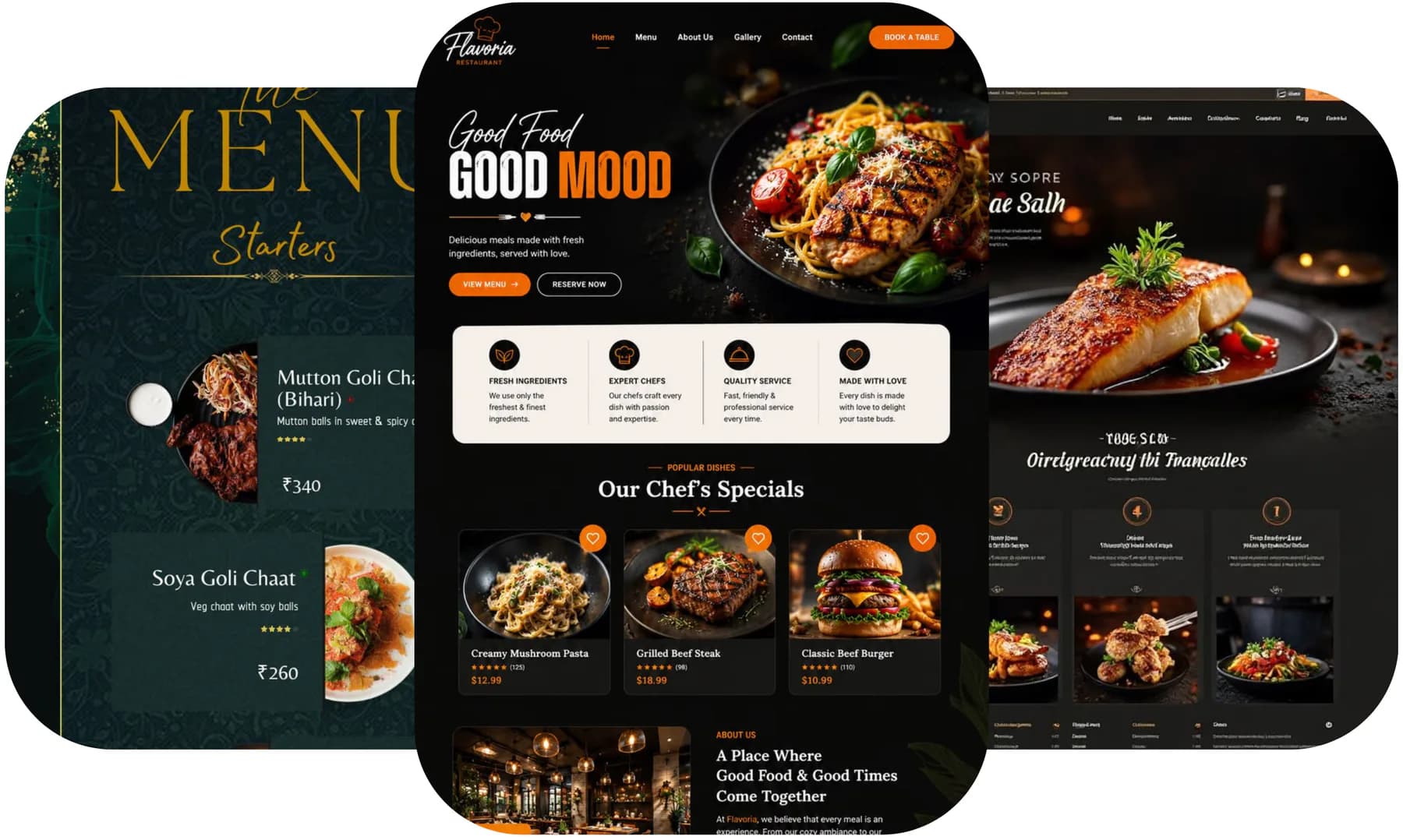 Editorial layouts that sell the atmosphere