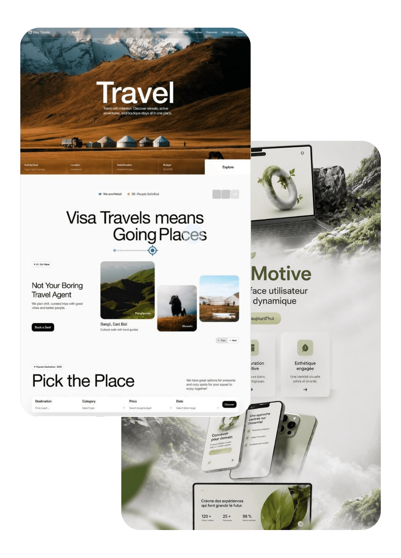 Contemporary website design preview